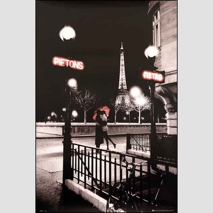 Paris, Pietons Metro Entrance (night)