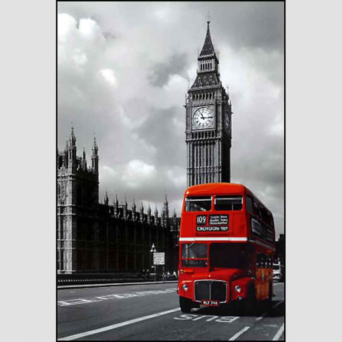 Big Ben, Red London Bus